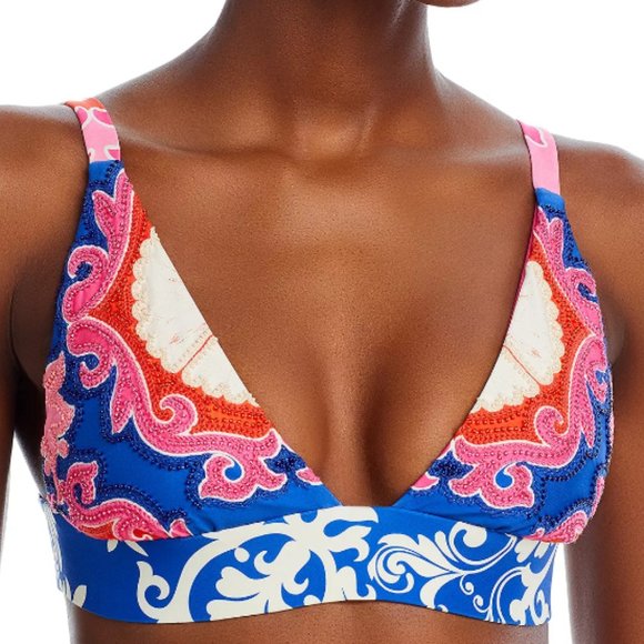 Triangle Bikini Top Embroidered S - Picture 3 of 9